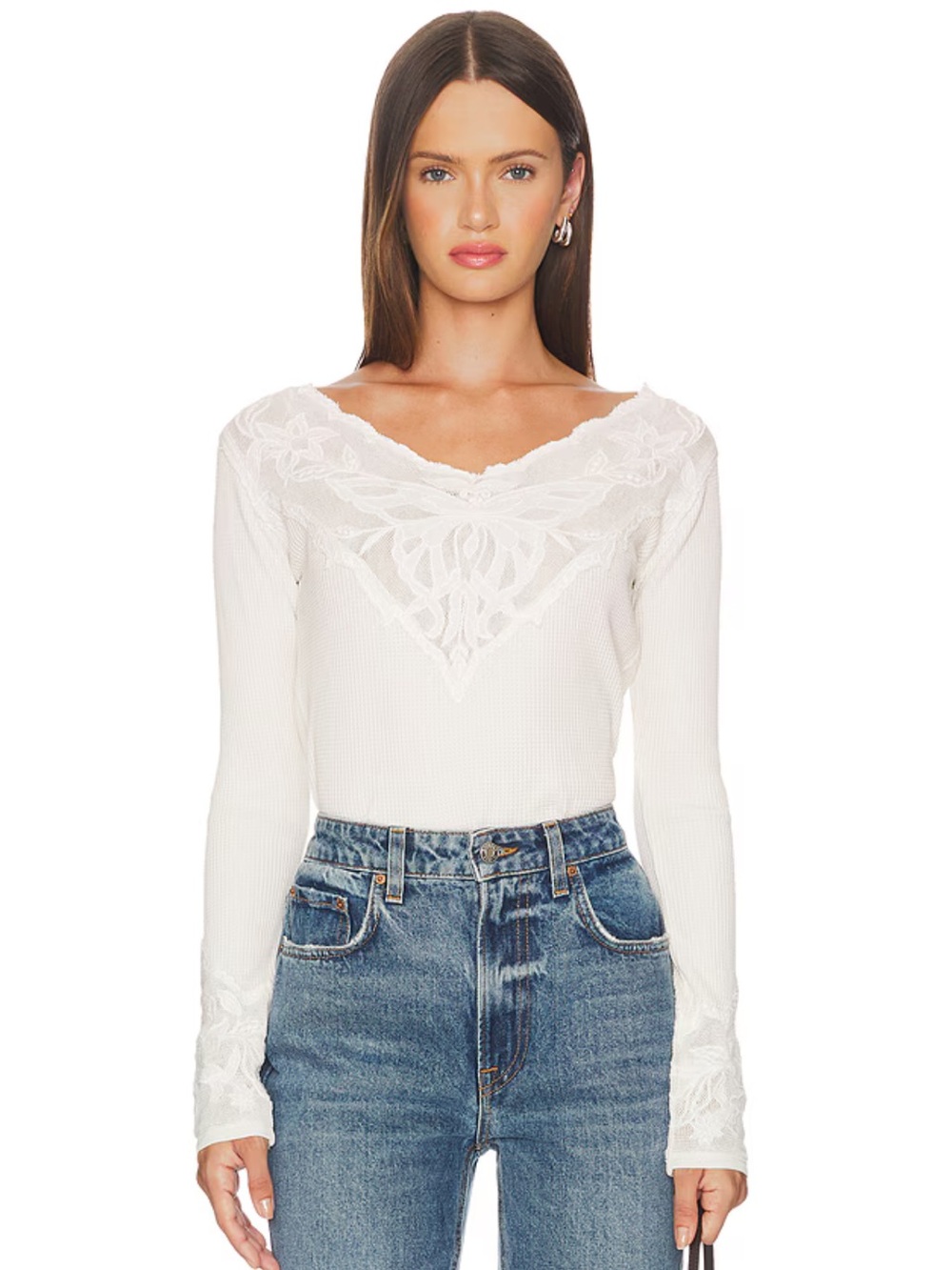 Free People • Butterfly Cuff Top in Sugar Swizzle